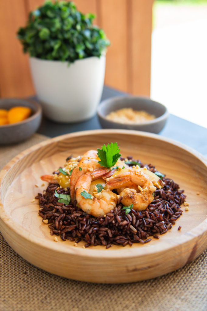 Chef Portfolio Session: Black rice with prawns