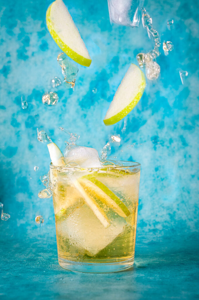 Shooting a drink with movement